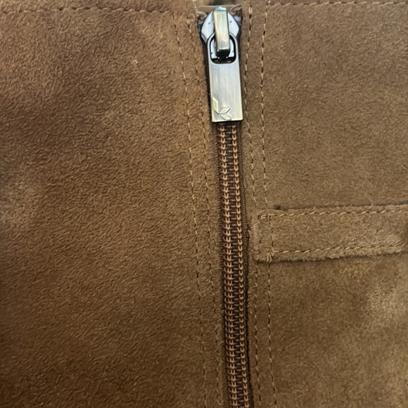 Koolaburra Ugg Chestnut Brown Suede Samiah Buckle Ankle  Heeled Bootie Size: 9 - Picture 7 of 9